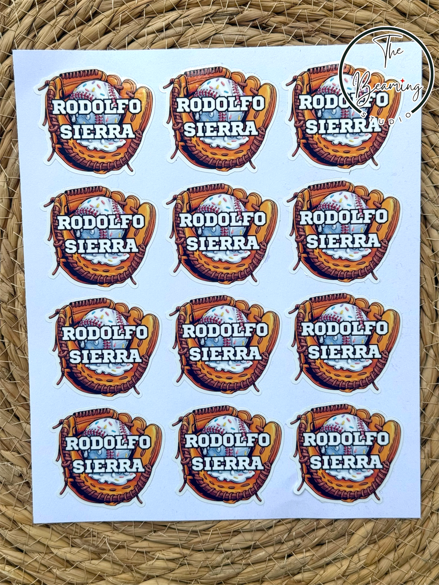 Baseball Glove Stickers