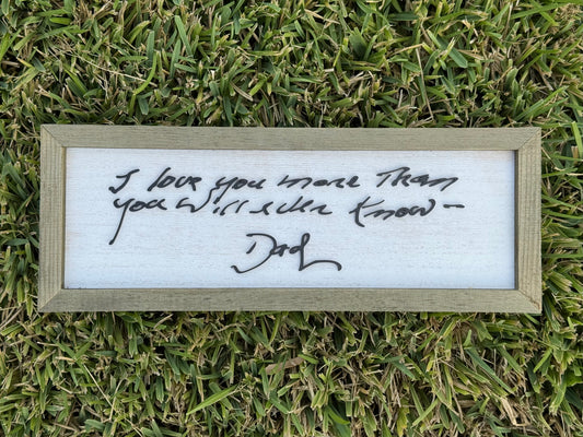 Medium Custom Handwriting Frame