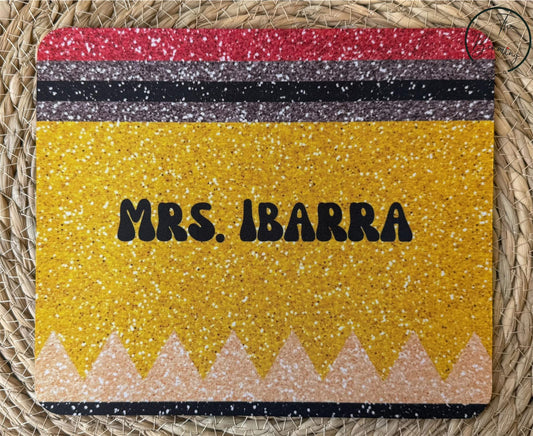 Glitter Pencil Mousepad