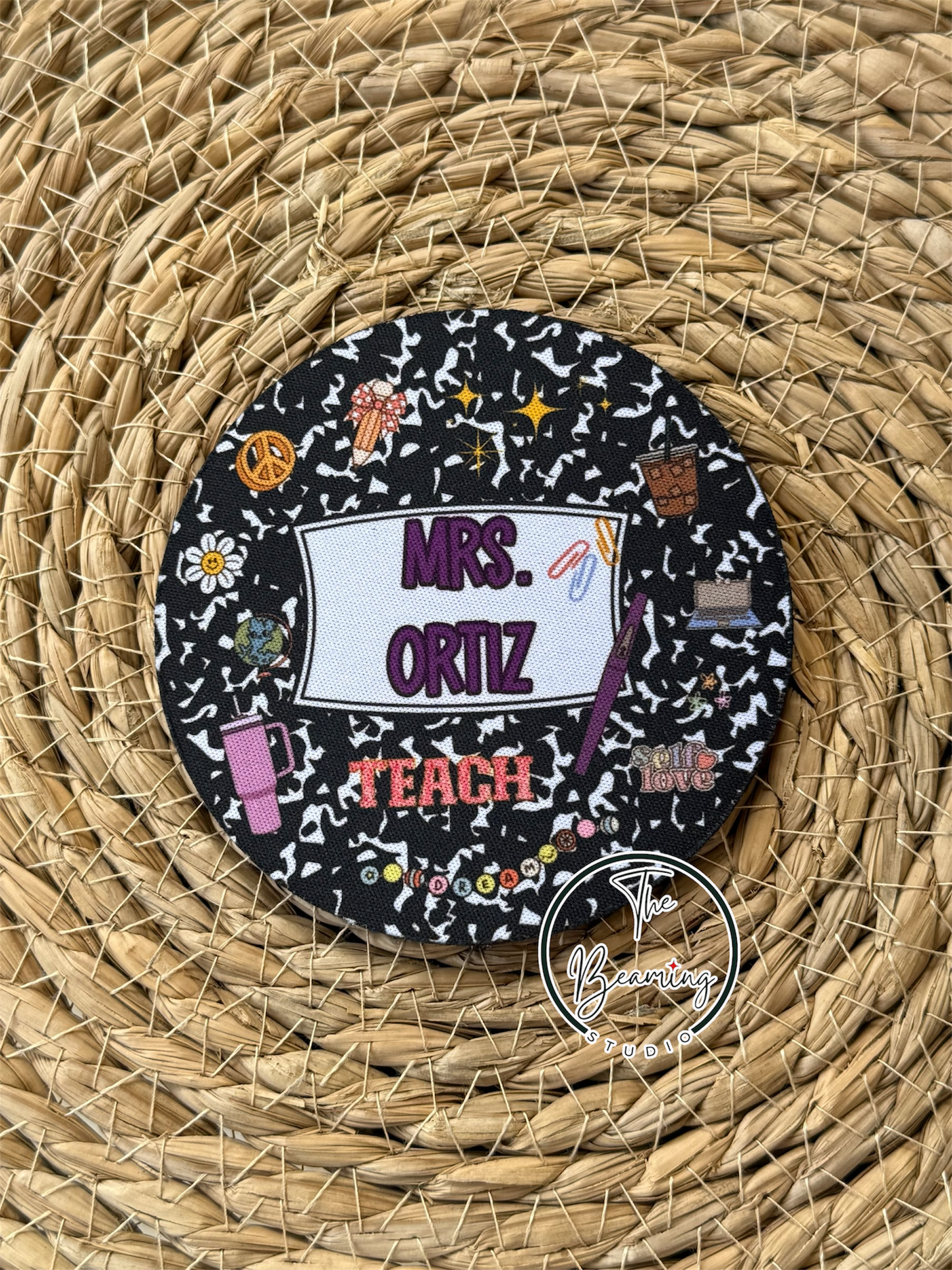 Composition Coaster- PURPLE