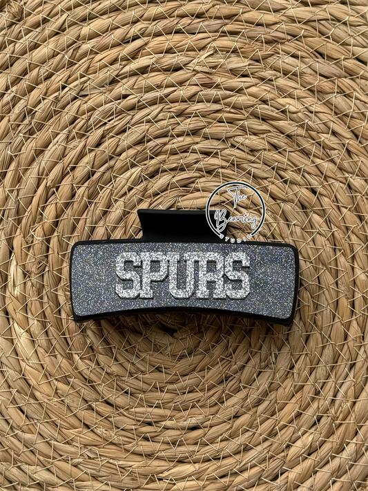 Sprs Black/Silver Claw Clip