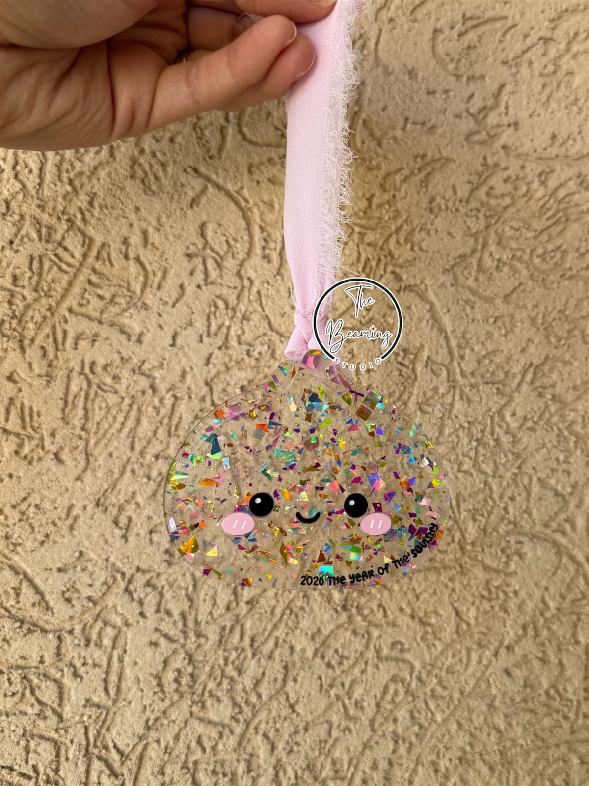Rainbow Flake Dumpling Ornament