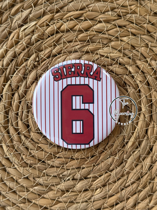 Striped Jersey Button
