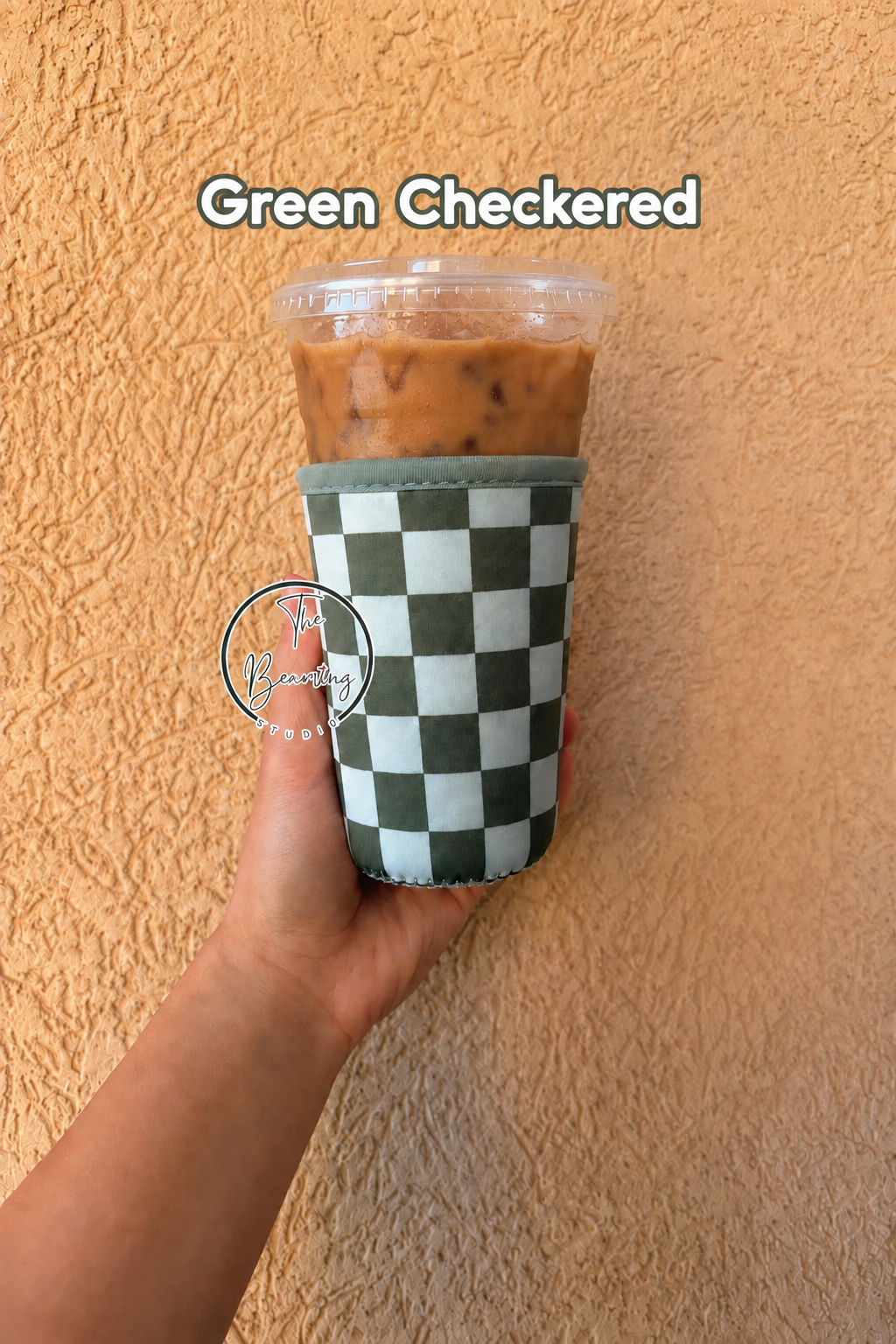 Venti Green Checkered Coffee Cup Sleeve